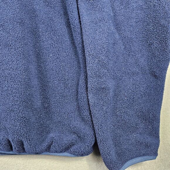LL Bean Sweater Mens XL Fleece Snap T 1/4 Blue Gorpecore L.L. Bean - Picture 4 of 12